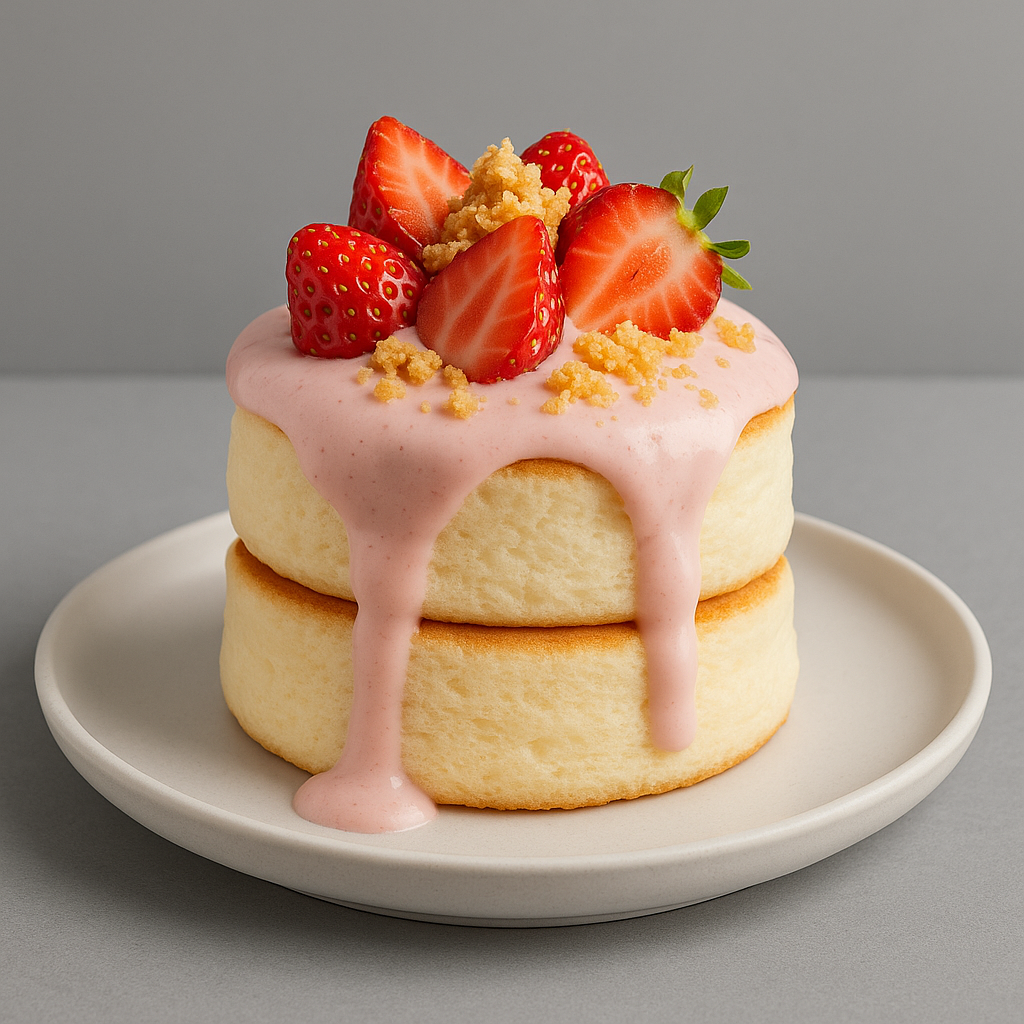 Fluffy Pancake Strawberry Crush