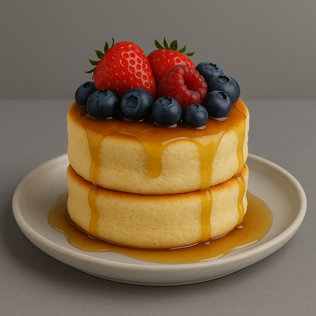 Fluffy Pancake Maple Love & Berries