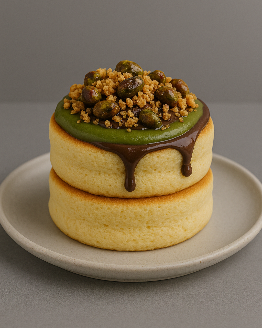 Fluffy Pancake Dubai Chocolate